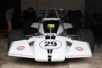 Jeden z naprostých skvostů paddocku: Brabham BT40 byl posledním vozem této značky pro Formuli 2. 